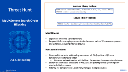 脅威ハンディングの例
