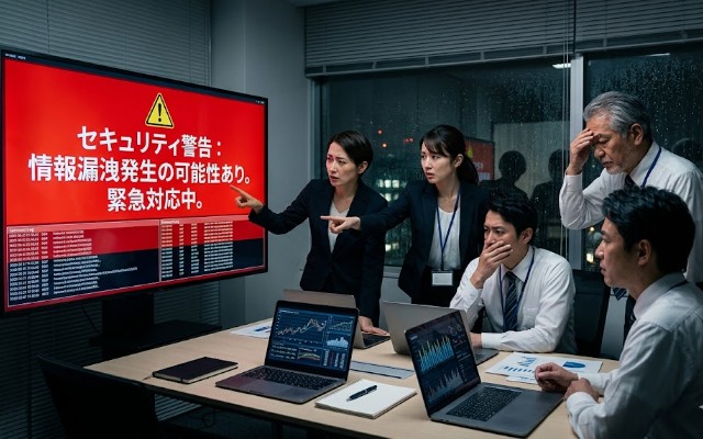 情報漏洩対策の緊急会議