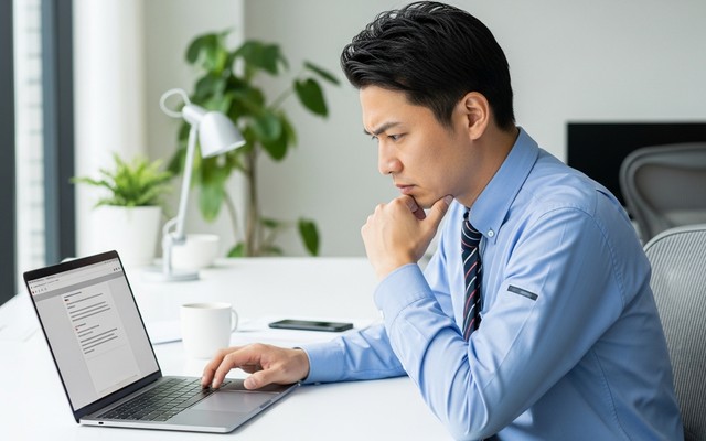 メール判別の様子