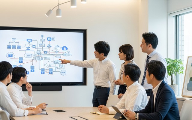 構成検討の様子