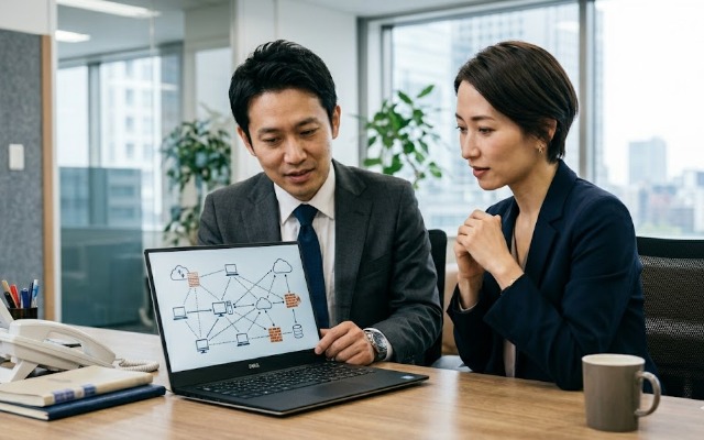 取引先との打合せ