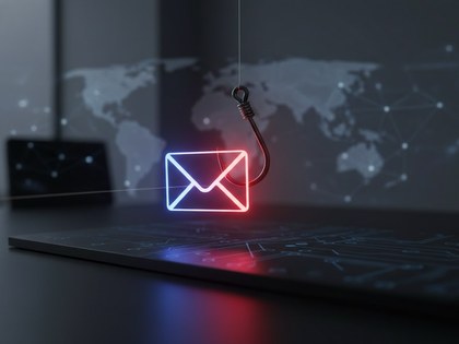 メールを悪用したサイバー攻撃のイメージ