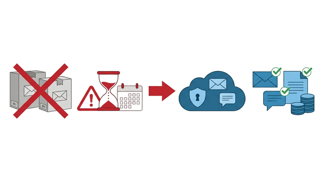 Trend Vision One Email and Collaboration Security（V1ECS）への移行イメージ